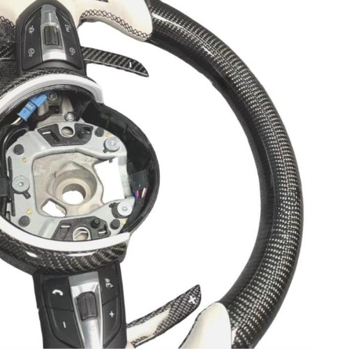 Carbon Fiber Steering Wheel For BMW F Series F10 F30 F11 F15 F16 X5/ X6 M2 M3 M4 - Picture 7 of 7
