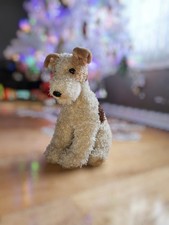 Animal Alley FOX TERRIER Dog Plush Realistic Stuffed Animal Toys R Us VTG 2000