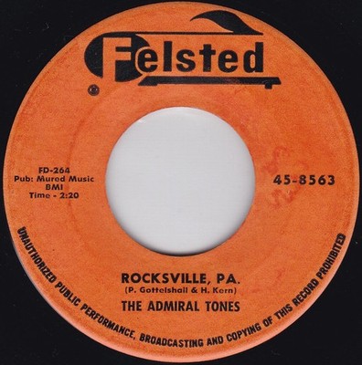 The Admiral Tones - Rocksville, PA. / Hey Hey Pretty Baby (7'') (Near Mint (NM or