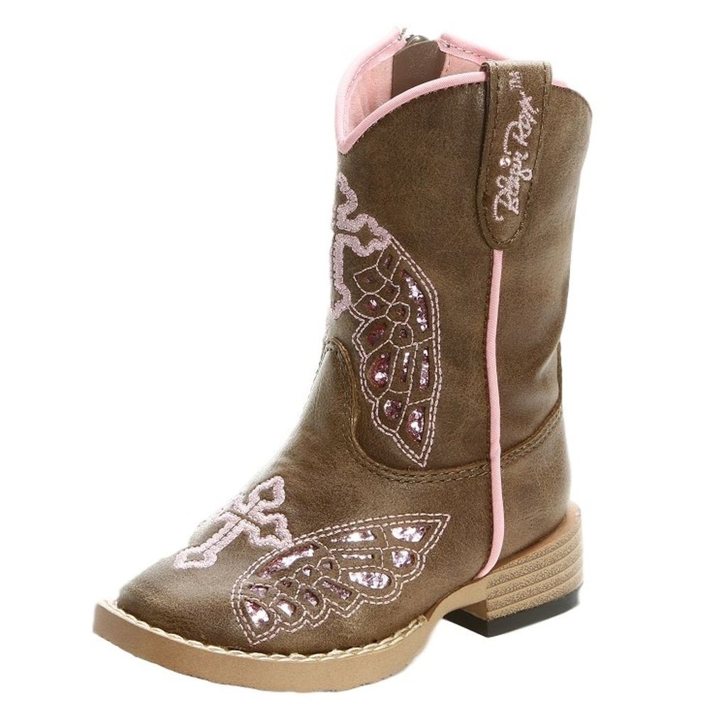 Blazin Roxx Western Boots Girls Gracie Cross Wings Infant 4413202