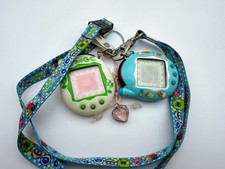 Bandai Keitai Kaitsu Tamagotchi Plus Set of 2 2004 With Straps Tested TMGC