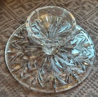 Vintage WATERFORD MARQUIS CRYSTAL CAKE PEDESTAL Fancy Glass Dessert Riser Mint