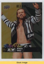 2024 Upper Deck Allure AEW Color Flow Yellow Green Adam Cole #CF-1 READ 0nn3