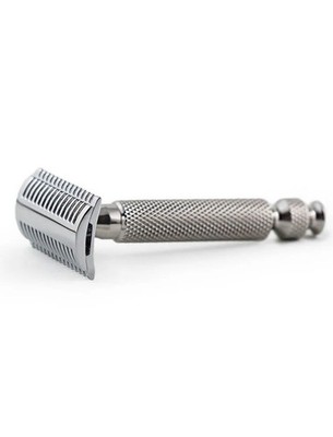 316L CNC Stainless Steel Safety Razor Ball End Handle W Razorock SLOC Head