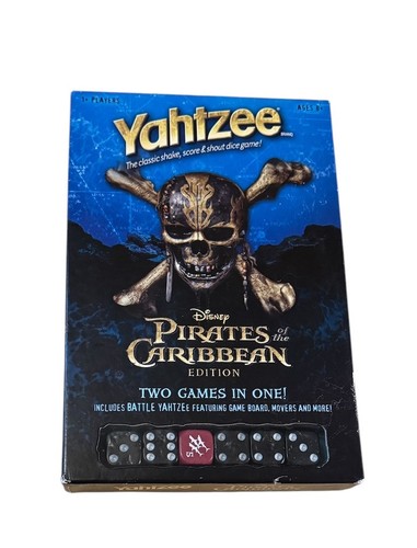 Yahtzee Pirates of the Caribbean Edition Disney Battle Yahtzee Hasbro - Picture 2 of 5