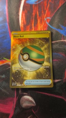 Nest Ball 255/198 SV01: Scarlet & Violet Base Set Holo Gold Rare NM