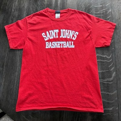 Saint Johns Johnnies Basketball T Shirt L Red Collegeville Minnesota University