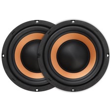 6.5 Inch Bass Loudspeaker Woofer Speaker, 2 Pieces Car Speakers Wide Frequenc...