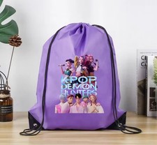 Kpop Bag Drawstring PE Bag Backpack Swimming Bag PURPLE