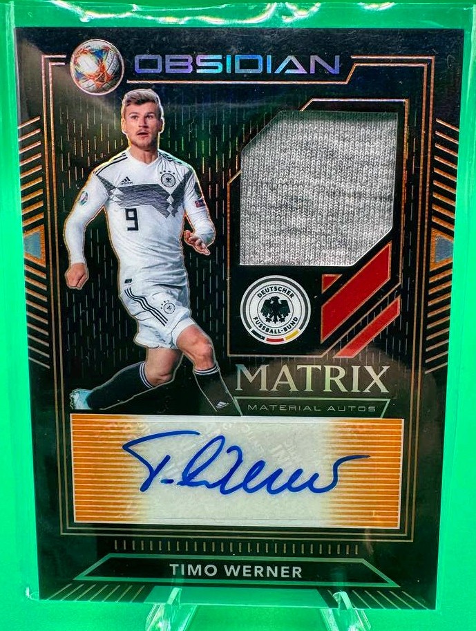Timo Werner #/50 Patch Auto - 2019-20 Obsidian #MX-TMO Orange Germany soc3