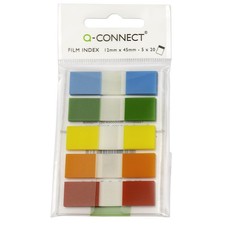 Q-Connect Page Markers 1/2 Inch Assorted Pack of 100 