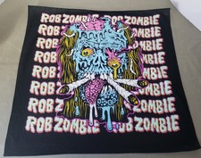 ROB ZOMBIE Bandana Scarf  Black Light Artwork Rare & Limited Cloth Poster