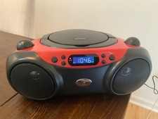 ONN CD Bluetooth Boombox Red/Black AAABLK100009771 Tested