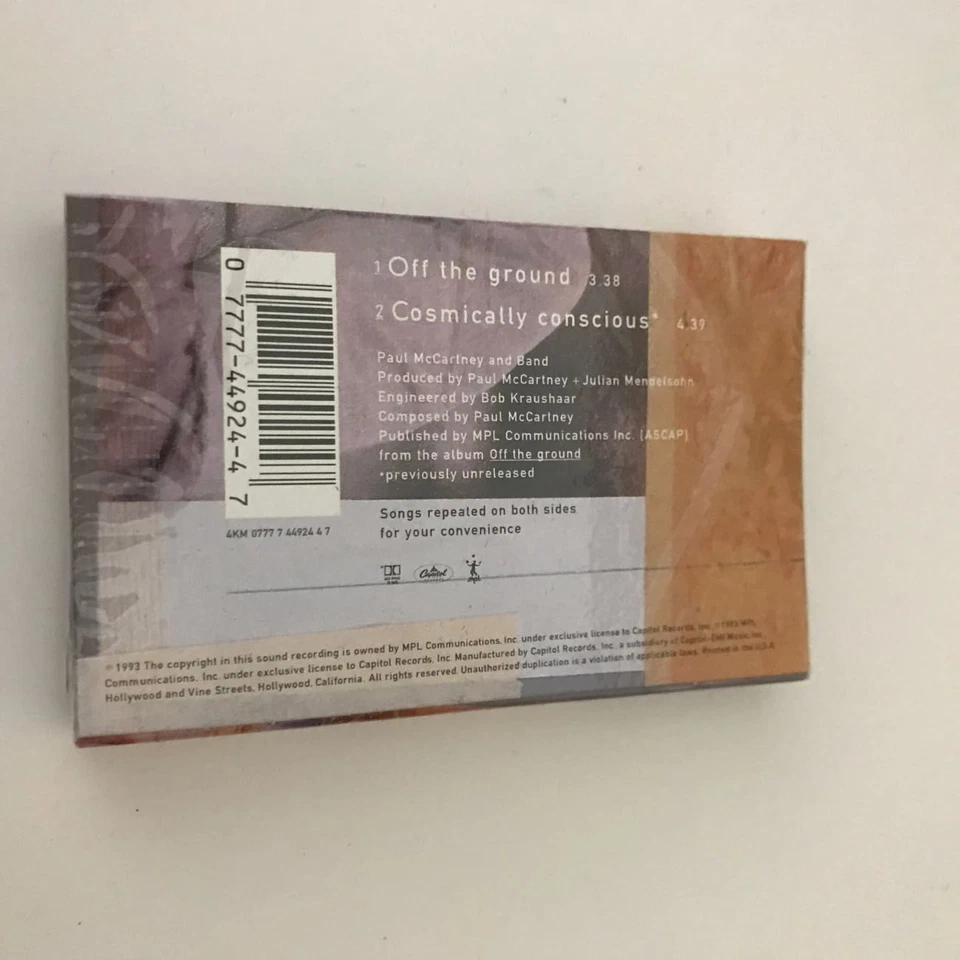 Paul McCartney "Off The Ground" 1993 Sealed Cassette Single 4KM077774492447 - Image 2 of 2