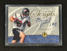 2006 Ultimate Collection - Ultimate Scripts Owen Daniels #USC-OD /35 (AU, RC)