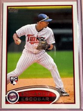 2012 Topps Update #US112 Eduardo Escobar Rookie Card Minnesota Twins MLB. rookie card picture