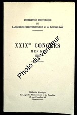 Histoire de la Lozère - Gévaudan: XXIXme congrès – Mende 1955 (Languedoc)