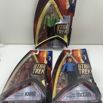 3x Star Trek Action Figure Art Asylum Wave One Original Series Bundle