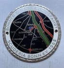 Badge auto car German Rally Tour Club Grille plaque 1965 #1131 Scuderia Bonn eV.