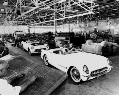 Chevrolet Corvette C1 1953 assembly plant Flint USA 1953 final assembly photo 3