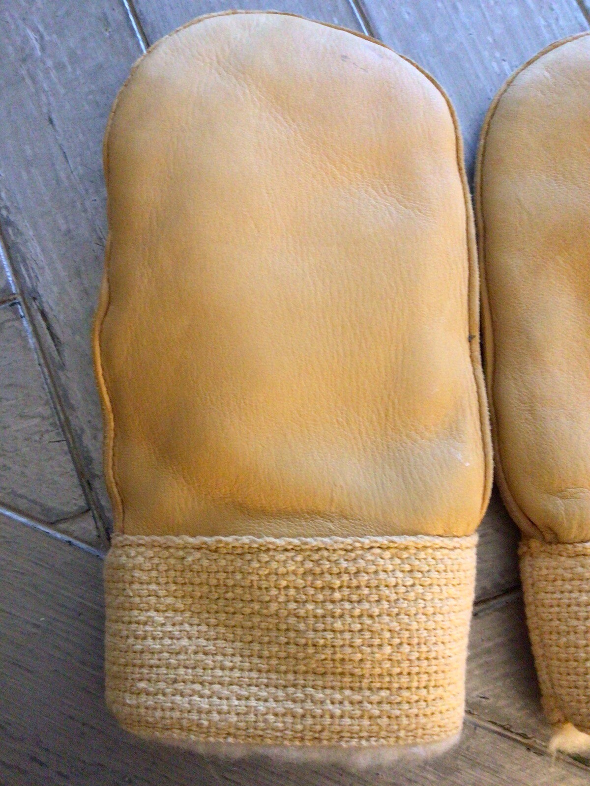 NOSDeerskinLeatherWool LinedSportsmanHunterTrapperMittensMade