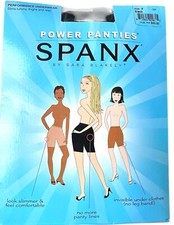 Spanx POWER PANTIES Performance Underwear Tummy Control Shape Wear BLACK SIZE F