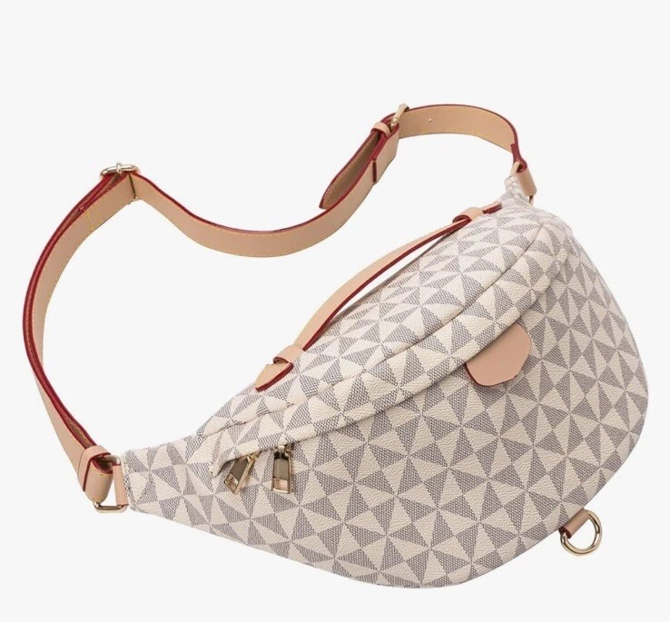 Belt Bag For Women Crossbody for Women Bum Bag Small Leather Chest Waist Chec...