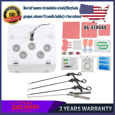 Portable Laparoscopy Trainer Simulator Laparoscopic Training Practice Box