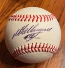 MIKE MORGAN Autographed Signed Rawlings NYPL Baseball Hobbs Hobby Hut COA