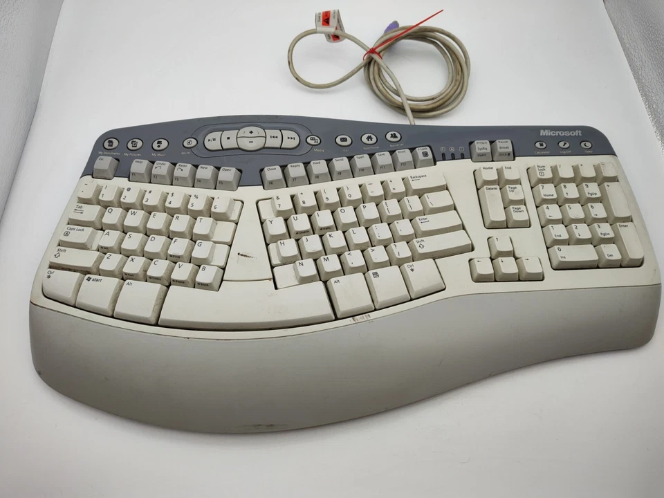 VINTAGE-Microsoft Natural MultiMedia Keyboard 1.0A Ergonomic-RT9470-X802506-002 - Image 2 of 4