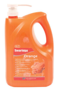 Deb Group SOR4LMP Orange Hand Cleaner Pump Top Bottle - 4 Litre