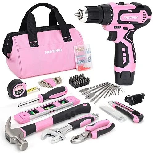 175 Piece 12V Drill Set Cordless Lithium ion Driver and Tool Kit