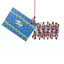 KURT S. ADLER 84" SANTA CLAUS CHRISTMAS CARD HOLDER GARLAND DECORATION