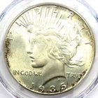 1935 Peace Silver Dollar $1 - Certified PCGS MS66+ Plus Grade - $6,500 Value!