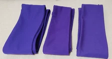 3 CLERGY OFFICIANT STOLES VARIOUS SHADES OF PURPLE UNADORNED 2