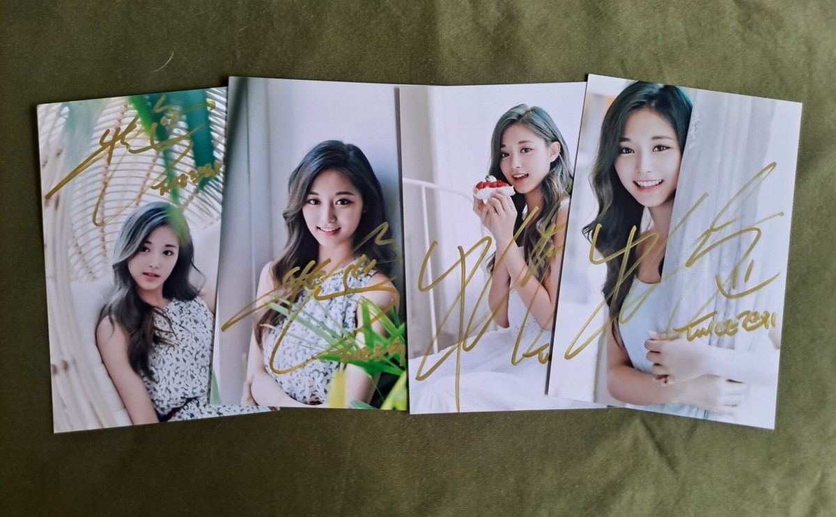 TWICE Tzuyu Autographed Signed Photo 4*6 K-POP Collection 2023 | eBay