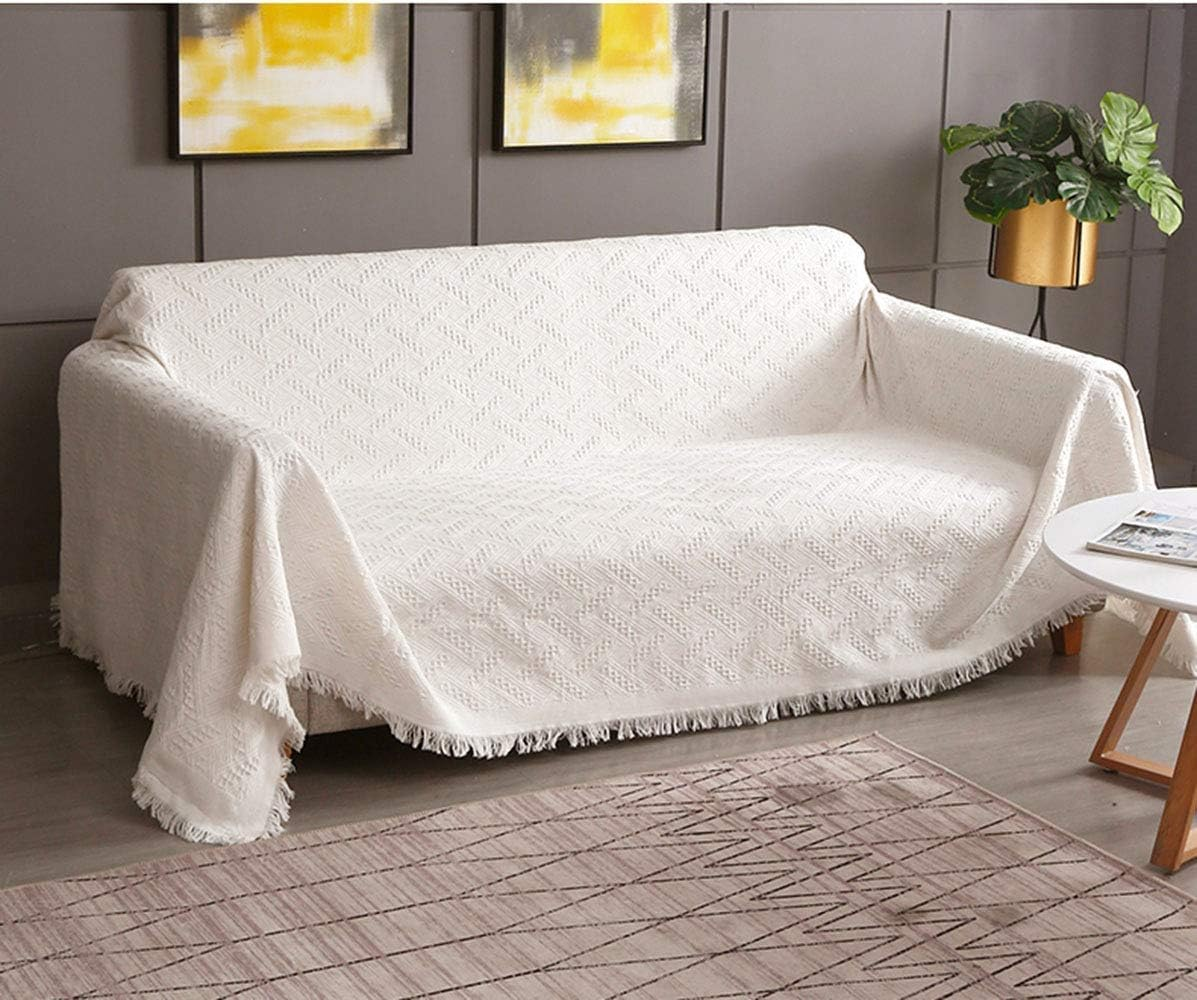 Geometrical Throw Sofa Cover Blanket, Washable Couch Covers for 3 Cushion Couch