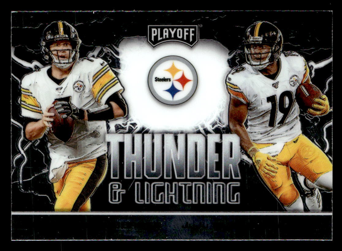 Ben Roethlisberger / JuJu  2020 Playoff Thunder & Lightning  Card #TL-7