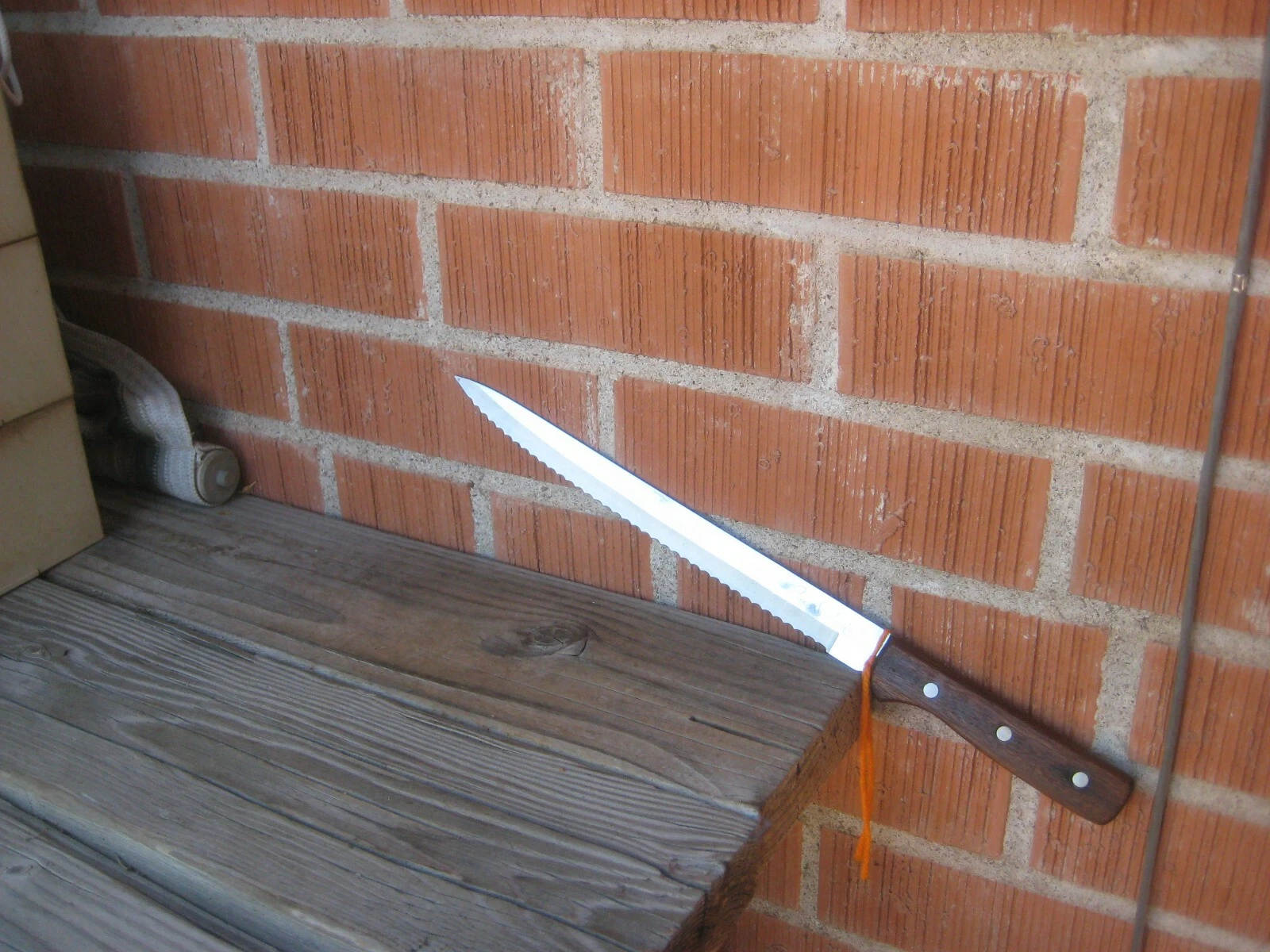 1980s Vintage 10" Blade ** PIERRE SANTINI *** Serrated Bread Slicing Knife JAPAN