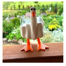 Middle Finger Duck Figurines Home Decor Funny Duck You Figurine Rude Duck Figuri