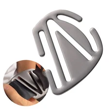 1x Car Safety Seat Belt Adjuster Locking Clip Belt Strap Clamp Shoulder Buckle 