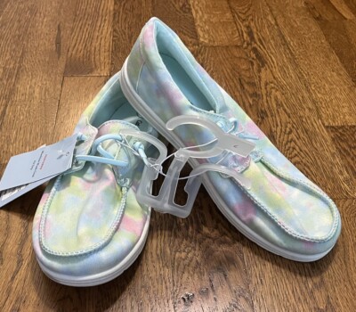 Cat & Jack Girl's Size 4 Briar Slip On Boat Loafer Shoes Multicolor
