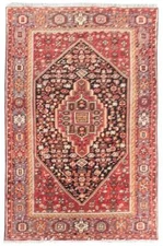 4x7' Dark Blue Perssiaan Zanjan Rug 81649