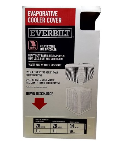 Everbilt 52-177-176601PL 28" x 28" x 34" Down Draft Verdunstungskühlerabdeckung NEU