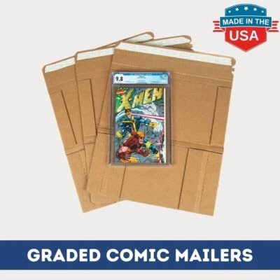 GEMINI COMIC SUPPLY GEMINI Graded Comic Book Mailers - Ships 1 CGC (or similar) graded comic slab