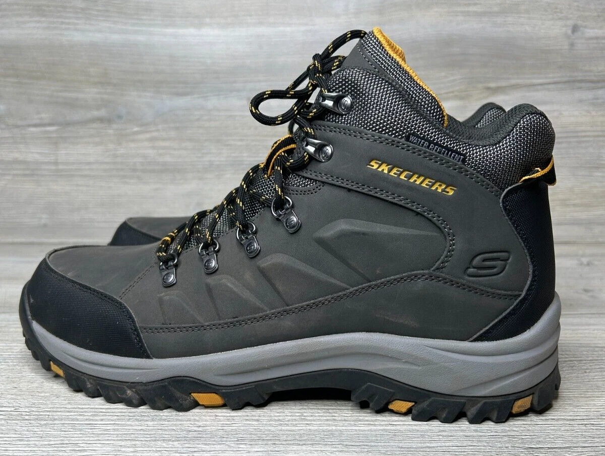 Leather Upper Skechers Relaxed Fit Boots for Men for sale | eBay