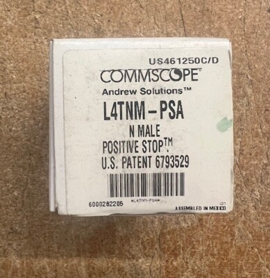 L4TNM-PSA - Commscope Type N Male Positive Stop  for 1/2