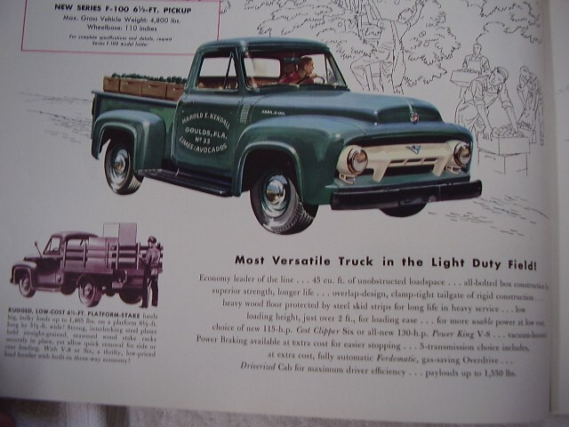 1954 FORD TRUCK DELUXE ALL MODELS 46 PAGES FULL LINE BROCHURE