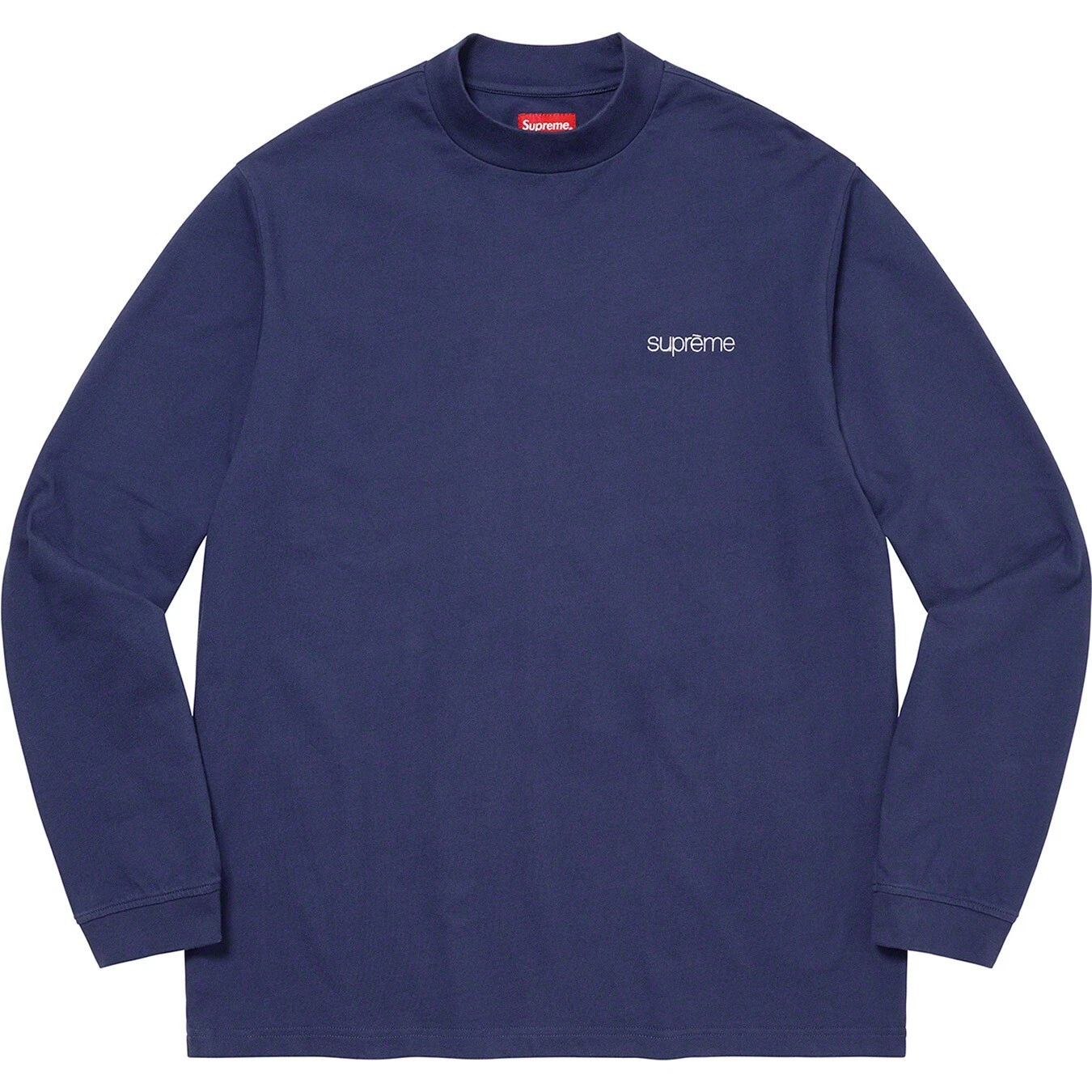 Haut L/s Supreme Mock NECK (FW22) ~ Petit ~ Marin foncé