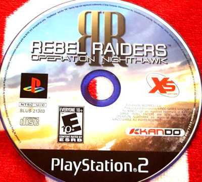 Rebel Raiders: Operation Nighthawk (Sony PlayStation 2) disc only!